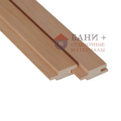 Вагонка из ольхи в реечном профиле